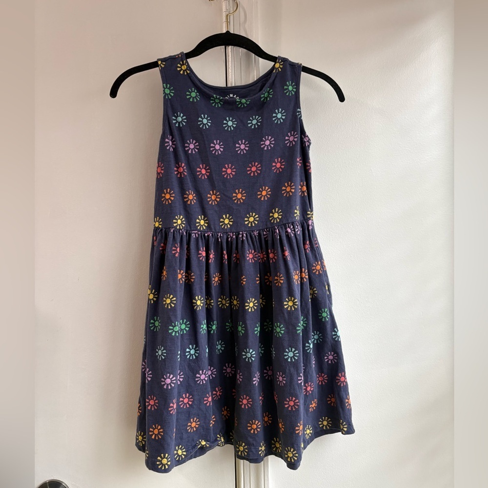 Primary Navy Floral Kids Dress size 10
